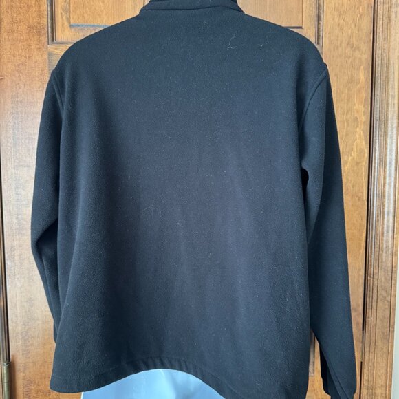 Landway Black Zip-Up Fleece w/OCEAN CITY in White Embroidered Letters Medium - Picture 10 of 13